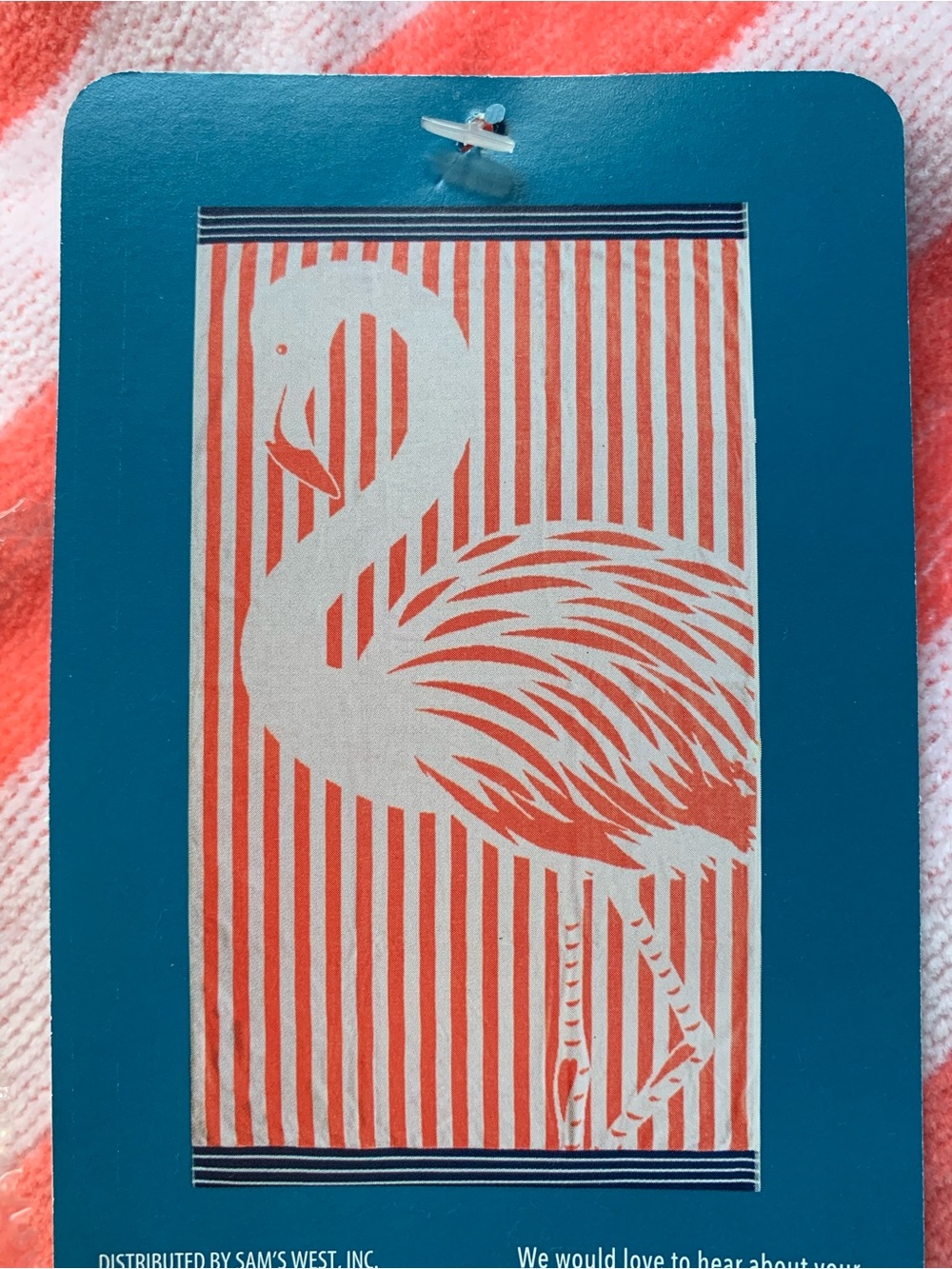 (2) Pink Flamingo Print Beach Towel - Aqua Background- 2 large size high quality - Picture 13 of 15